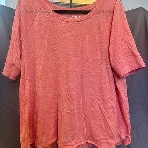 LOFT Peach Relaxed Boxy T-Shirt